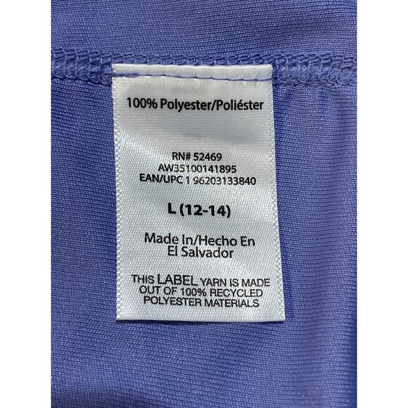 Athletic Works Womens Large (12-14) DriWorks V-Neck Tee Purple - Picture 10 of 10